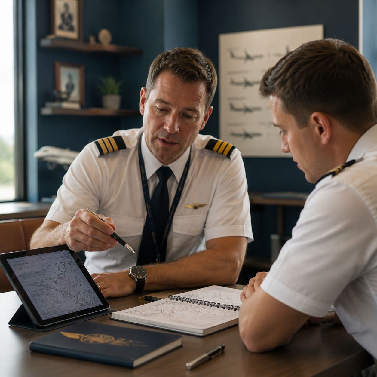 Online instructor-led aviation training session