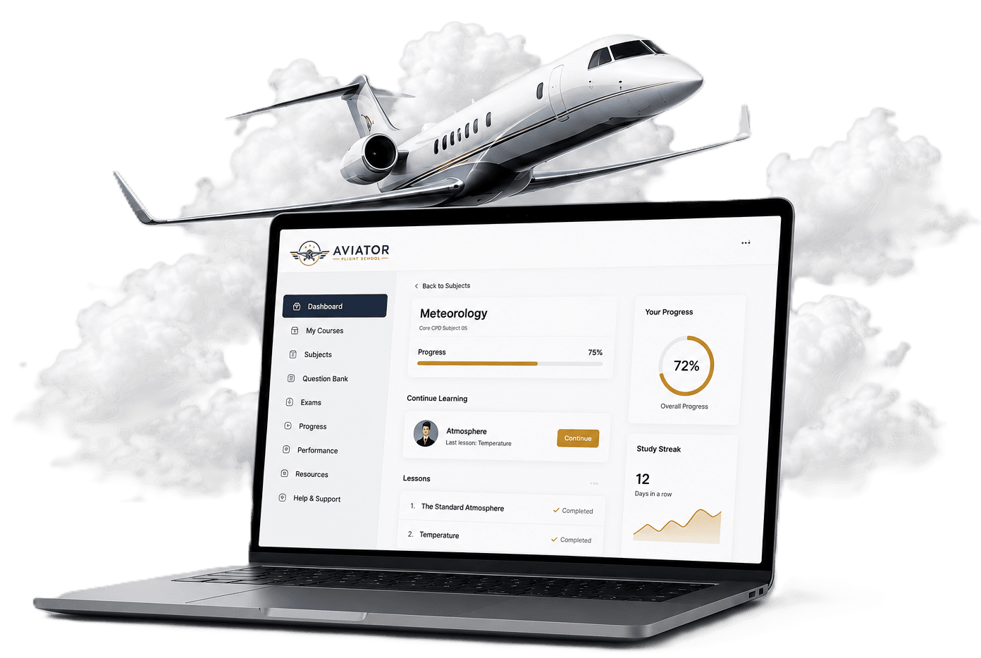 Aviator Flight School platform preview